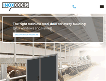 Tablet Screenshot of inoxdoors.com